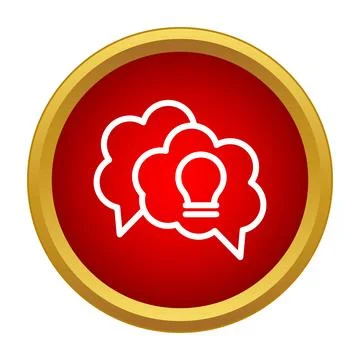 Speech bubbles presenting new ideas and creative thinking 스톡 일러스트