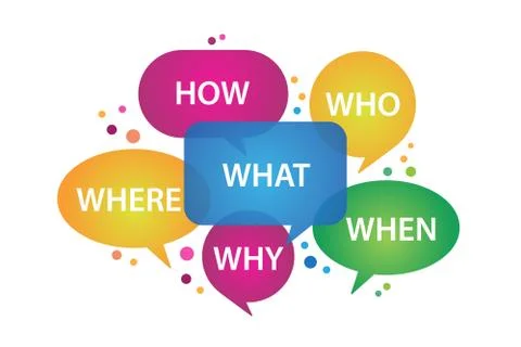 Speech bubbles with question design Stock Illustration