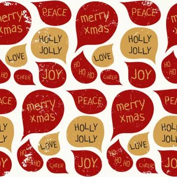 Speech Bubbles Seamless Pattern Illustrazione stock