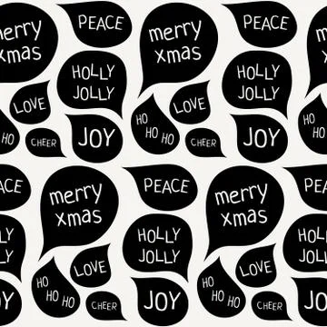 Speech Bubbles Seamless Pattern Illustrazione stock