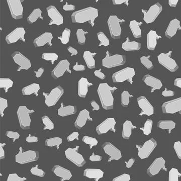 Speech Bubbles Seamless Pattern Stock Illustration