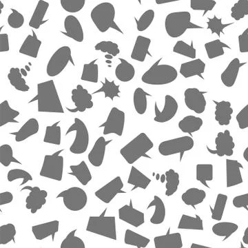 Speech Bubbles Seamless Pattern Stockillustratie