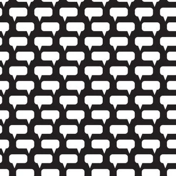 Speech bubbles seamless pattern. Stock Illustration