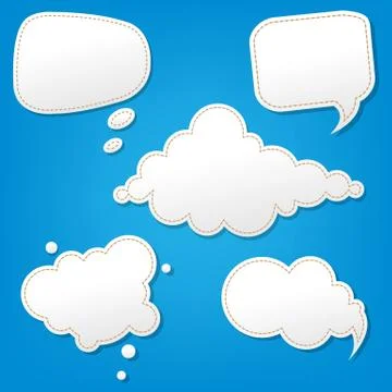 Speech Bubbles Set Stock Illustration