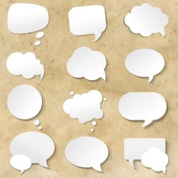 Speech Bubbles Set Stock Illustration