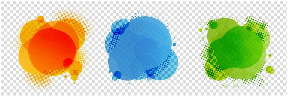 Speech Bubbles Set Isolated Transparent Background Stock Illustration