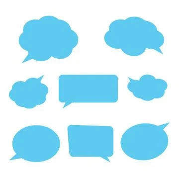 Speech Bubbles Set. Stickers of speech bubbles vector イラスト素材