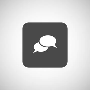Speech bubbles sign chat vector icon symbol Illustrazione stock