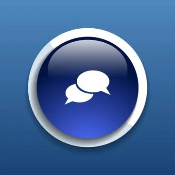 Speech bubbles sign chat vector icon symbol Stock Illustration