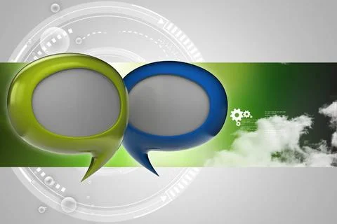 Speech bubbles Speech bubbles Copyright: xZoonar.com/brijithxxvijayanx 146... Stockfoto's