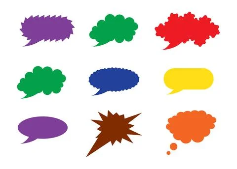 Speech bubbles Speech bubbles vector set, EPS10 on white Copyright: xZoona... Stock Photos