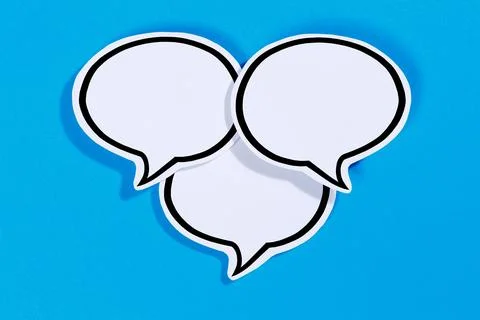 Speech bubbles with text free space Copyspace as communication Information イラスト素材