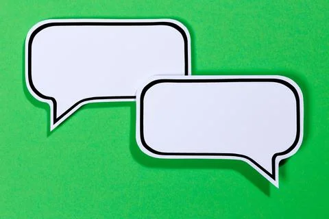 Speech bubbles with text free space Copyspace as communication Information イラスト素材