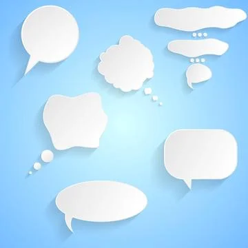 Speech bubbles vector design Speech bubbles abstract design. Vector backgr... Stock Photos