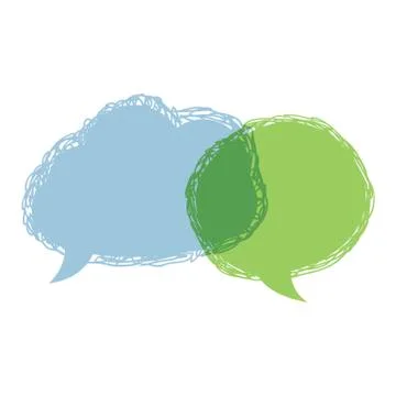 Speech bubbles vector Stock Illustration