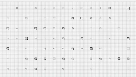 Speech buble animation loop. Seamless pattern background. small speech bubles Stock Footage 138847238