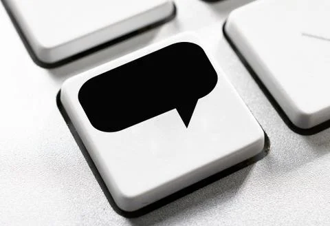 Speech button Stock Photos