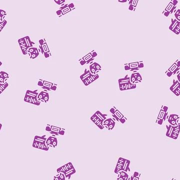 Speech chat bot glyph vector seamless pattern Illustrazione stock