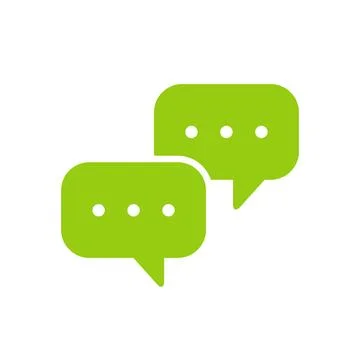 Speech Chat conversation icon. Flat design. Stock Illustration