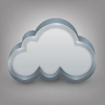 Speech cloud editable Stock Illustration