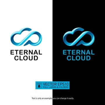 Speech cloud logo design. Creative concept. Isolated vector icon. Stock Illustration