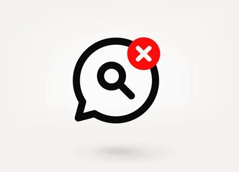 Speech cloud pictogram with ban mark. 3d vector icon Stock Illustration