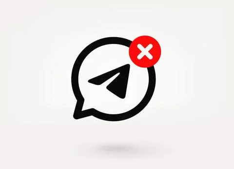 Speech cloud pictogram with plane sign and ban mark. 3d vector icon Stock Illustration
