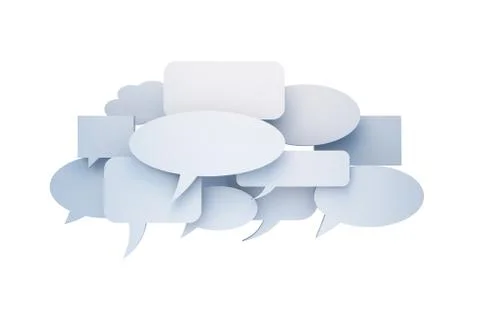 Speech cloud on white background Stock-Illustration