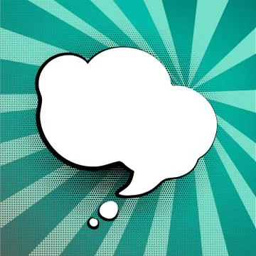 Speech colored bubble Pop-Art Stock Illustration
