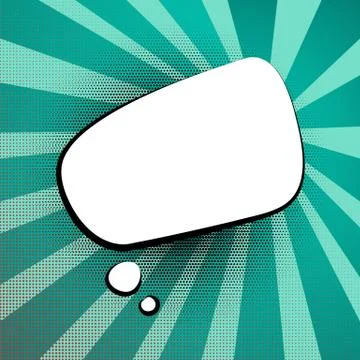Speech colored bubble Pop Art Stock Illustration