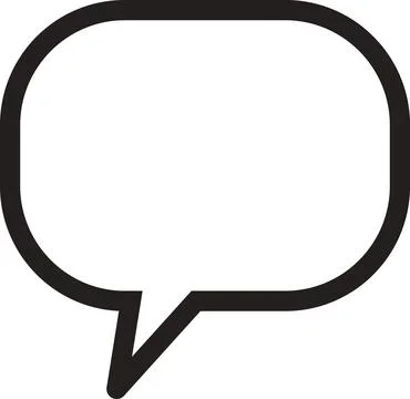 Speech comment bubble chat icon Illustrazione stock