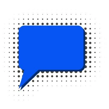 Speech form for text with halftone effect Stock Illustration