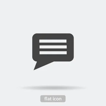 Speech  icon, Black vector is type EPS10 Stock Illustration