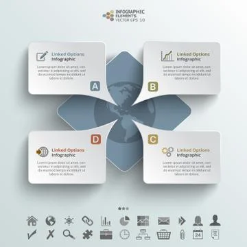 Speech Infographic Background Stock Illustration