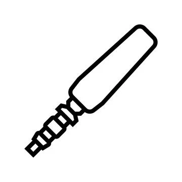 Speech mic microphone line icon vector illustration Stock Illustration