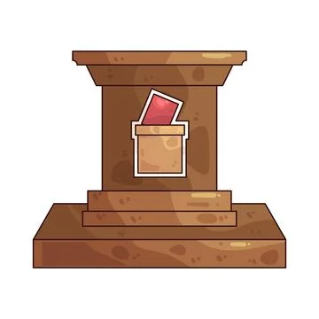 Speech podium illustration 스톡 일러스트