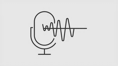 Speech recognition line animation Stock Footage 315740286