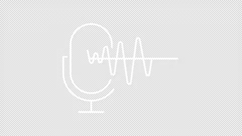 Speech recognition white line animation Stock Footage 315743150