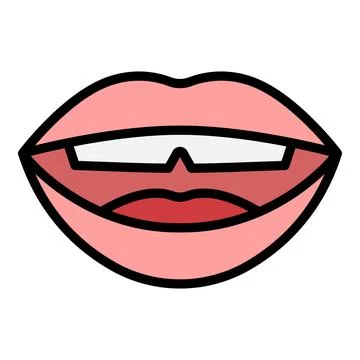 Speech sound icon vector flat Stock Illustration