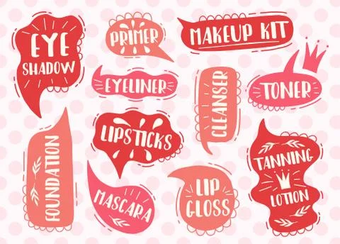 Speech text lable set. Collection design name designation. Stock Illustration