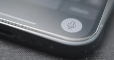 Speech to text on smartphone, artificial intelligence concept Video stock 282062205