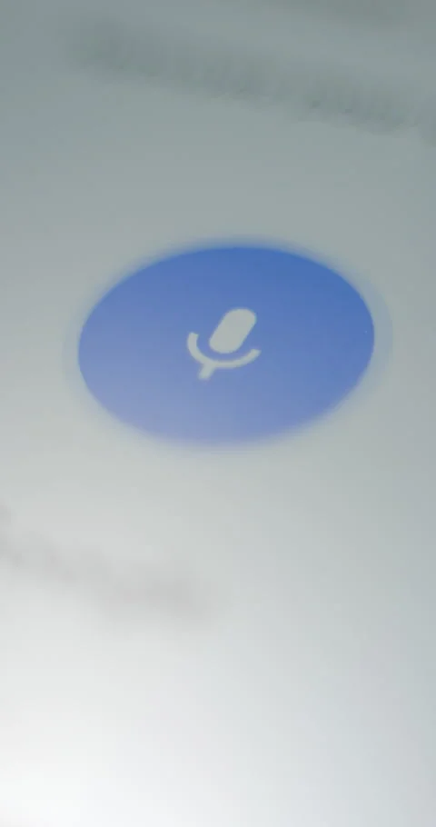 Speech to text on smartphone, artificial intelligence concept, vertical view Video stock 282062231