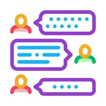 Speech Therapy Icon Vector Outline Illustration Stock Illustration