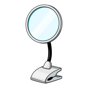 Speech therapy mirror aiding communication development Stock Illustration