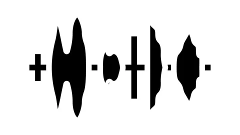 Speech waveform nlp glyph icon animation Video stock 326145134