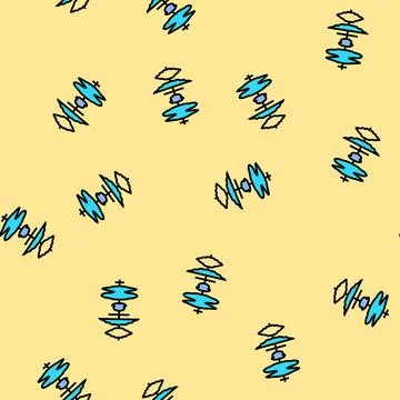Speech waveform nlp vector seamless pattern イラスト素材