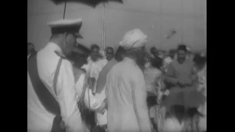 Speeches are given and a funeral pyre is readied for the body of Deputy Prime Stock Footage 101312025