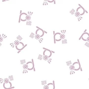 Speed achievement task optimization glyph seamless pattern Illustrazione stock
