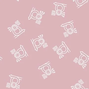 Speed achievement task optimization line seamless pattern Illustrazione stock