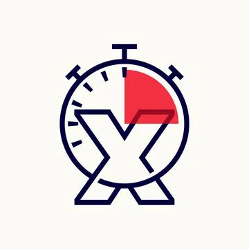 Speed Alphabet X Logo Stock Illustration